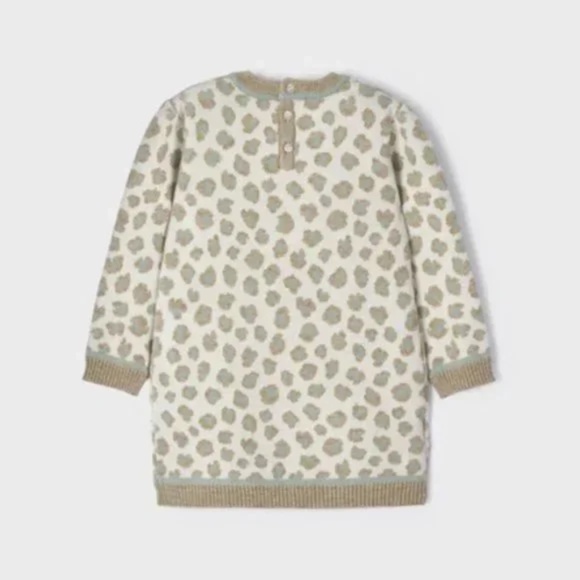 Mayoral Knit Leopard Dress (size 12M) NWT - Picture 3 of 8